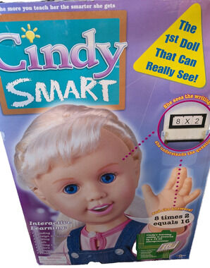 Cindy Smart Doll Large 18" Interactive Learning Rare Toy Quest VTG NIB